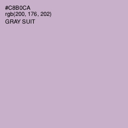 #C8B0CA - Gray Suit Color Image