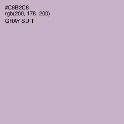 #C8B2C8 - Gray Suit Color Image
