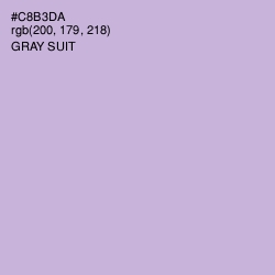 #C8B3DA - Gray Suit Color Image