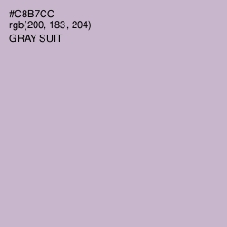 #C8B7CC - Gray Suit Color Image