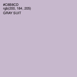 #C8B8CD - Gray Suit Color Image