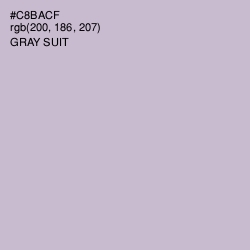 #C8BACF - Gray Suit Color Image