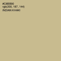 #C8BB90 - Indian Khaki Color Image