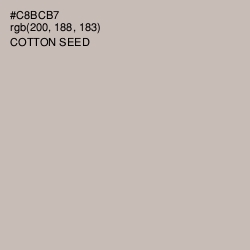 #C8BCB7 - Cotton Seed Color Image