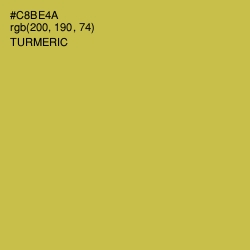 #C8BE4A - Turmeric Color Image