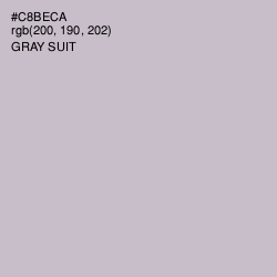 #C8BECA - Gray Suit Color Image