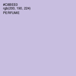 #C8BEE0 - Perfume Color Image