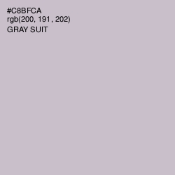 #C8BFCA - Gray Suit Color Image