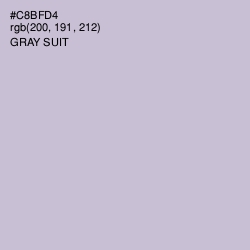 #C8BFD4 - Gray Suit Color Image