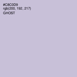 #C8C0D9 - Ghost Color Image