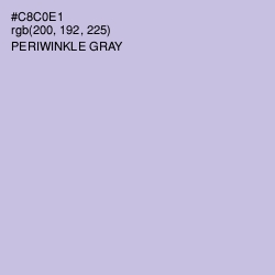 #C8C0E1 - Periwinkle Gray Color Image