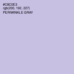 #C8C0E3 - Periwinkle Gray Color Image