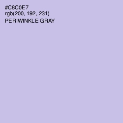 #C8C0E7 - Periwinkle Gray Color Image