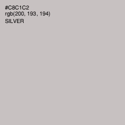 #C8C1C2 - Silver Color Image