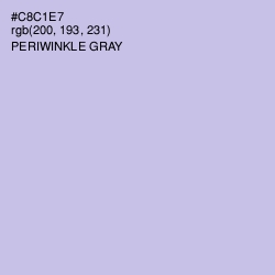 #C8C1E7 - Periwinkle Gray Color Image