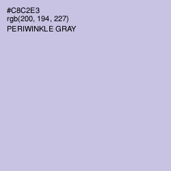 #C8C2E3 - Periwinkle Gray Color Image