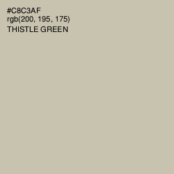 #C8C3AF - Thistle Green Color Image