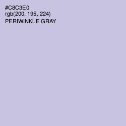 #C8C3E0 - Periwinkle Gray Color Image