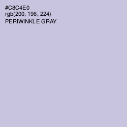 #C8C4E0 - Periwinkle Gray Color Image