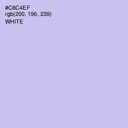 #C8C4EF - Periwinkle Gray Color Image