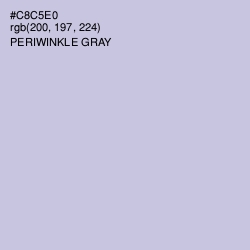 #C8C5E0 - Periwinkle Gray Color Image
