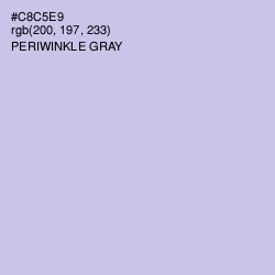 #C8C5E9 - Periwinkle Gray Color Image