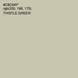 #C8C6AF - Thistle Green Color Image