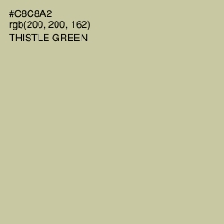#C8C8A2 - Thistle Green Color Image