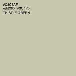 #C8C8AF - Thistle Green Color Image