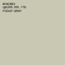 #C8C8B3 - Foggy Gray Color Image
