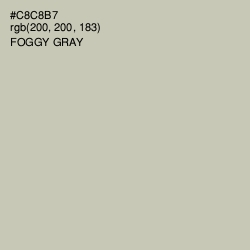 #C8C8B7 - Foggy Gray Color Image