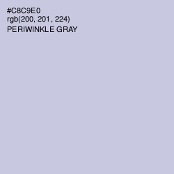 #C8C9E0 - Periwinkle Gray Color Image