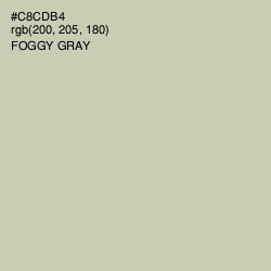 #C8CDB4 - Foggy Gray Color Image