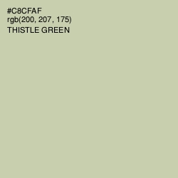 #C8CFAF - Thistle Green Color Image