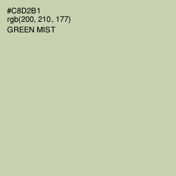 #C8D2B1 - Green Mist Color Image