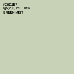#C8D2B7 - Green Mist Color Image