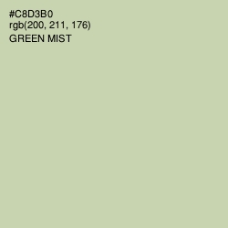 #C8D3B0 - Green Mist Color Image