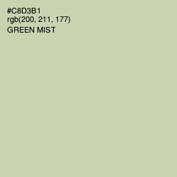 #C8D3B1 - Green Mist Color Image