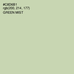 #C8D6B1 - Green Mist Color Image