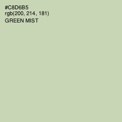 #C8D6B5 - Green Mist Color Image