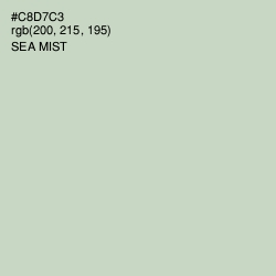 #C8D7C3 - Sea Mist Color Image