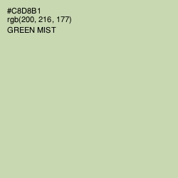 #C8D8B1 - Green Mist Color Image