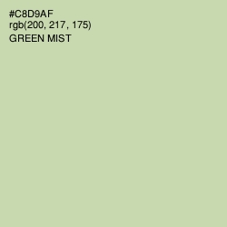 #C8D9AF - Green Mist Color Image