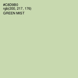 #C8D9B0 - Green Mist Color Image