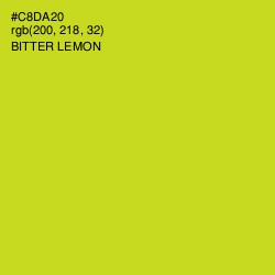 #C8DA20 - Bitter Lemon Color Image