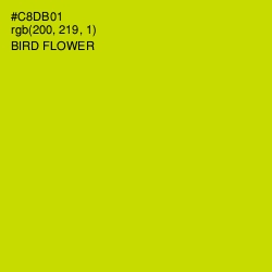 #C8DB01 - Bird Flower Color Image