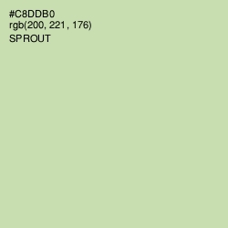 #C8DDB0 - Sprout Color Image