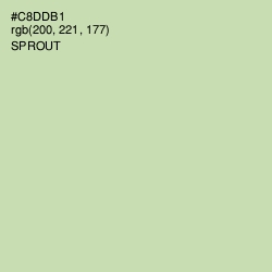 #C8DDB1 - Sprout Color Image