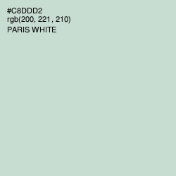 #C8DDD2 - Paris White Color Image