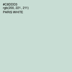 #C8DDD3 - Paris White Color Image